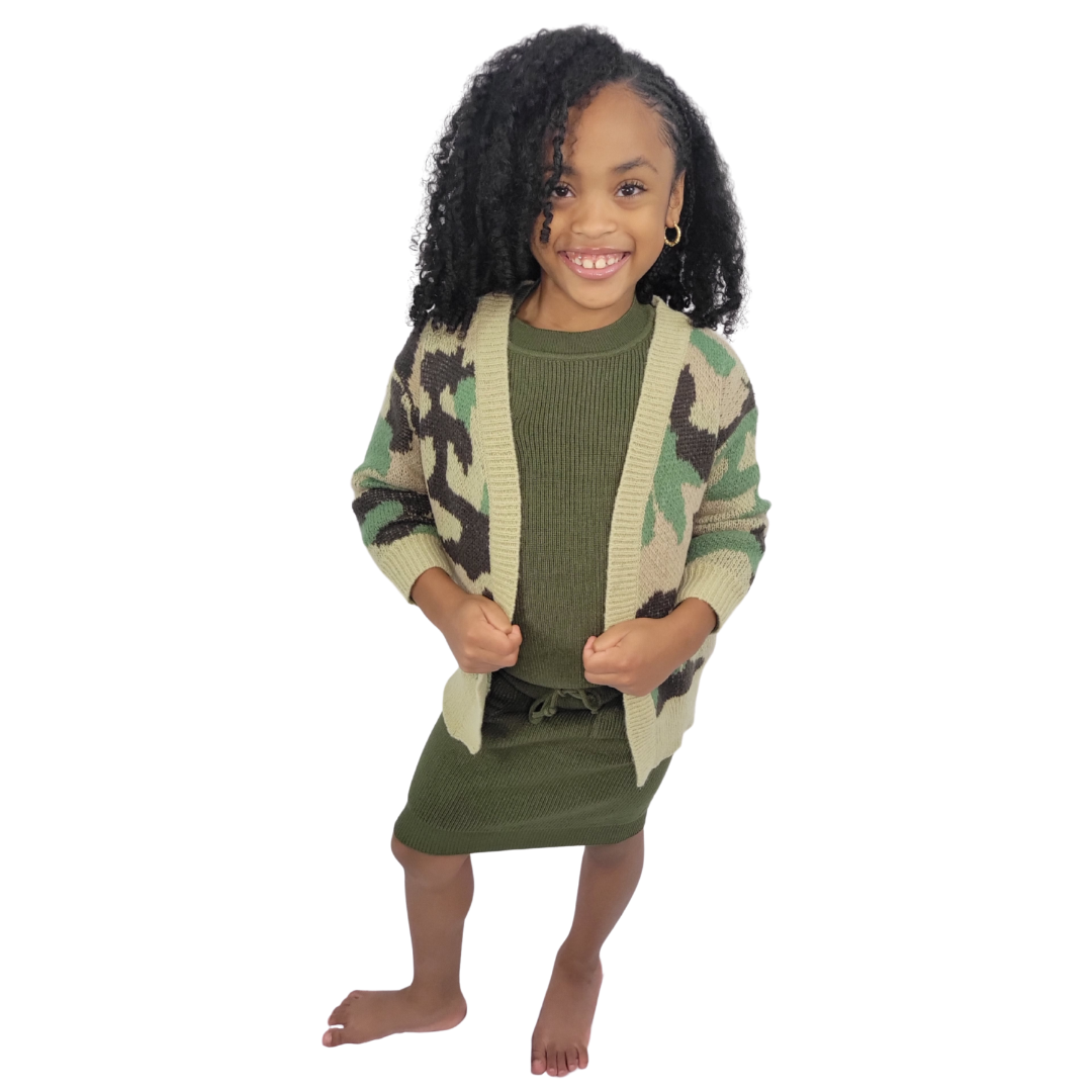 Camo print cardigan best sale