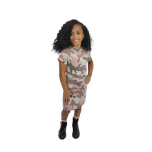 Load image into Gallery viewer, I Am Here Camo Tie Dress
